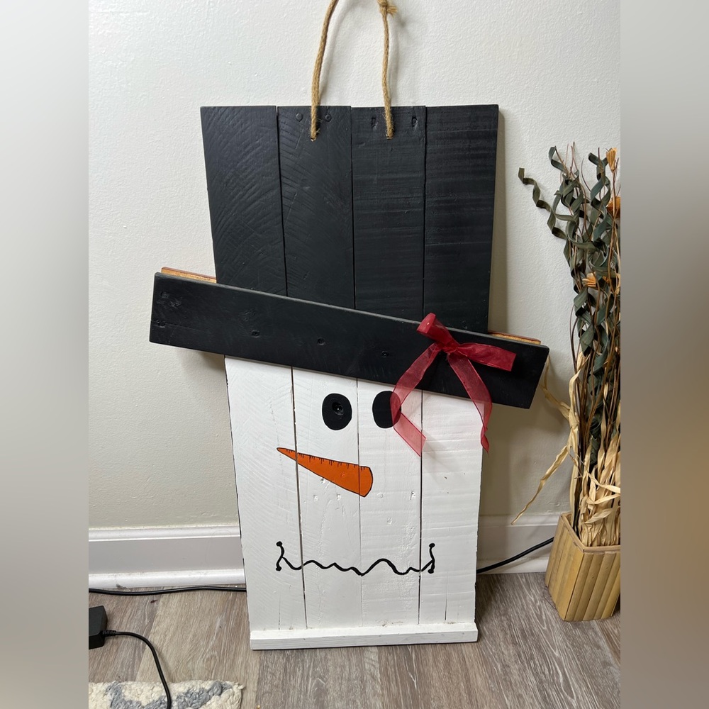Double Sided Snowman & Scarecrow Sign
